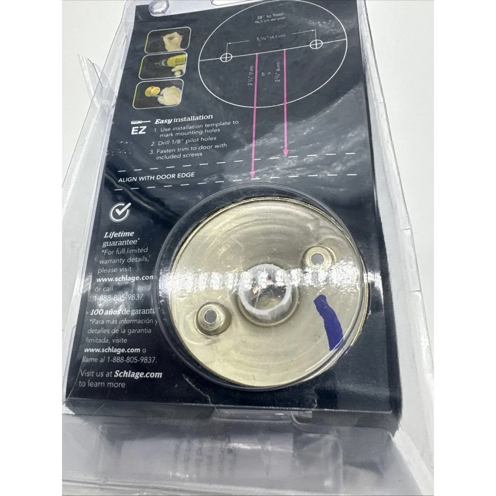 Schlage Accent Satin Nickel Door Dummy Decorative Trim F170 V Acc 619
